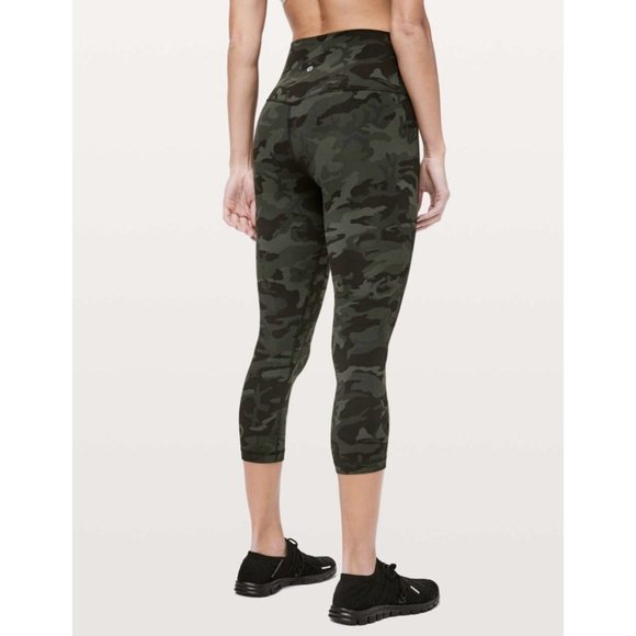 Lululemon Align Crop 21” Camo Leggings Size 6 - Picture 1 of 7